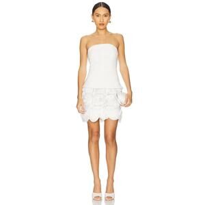 ELLIATT Selena Mini Dress in Ivory strapless